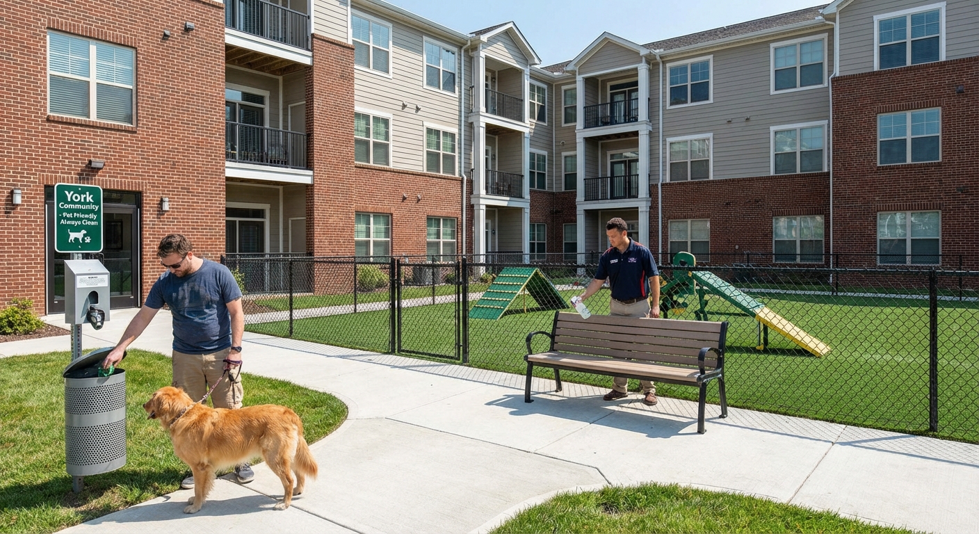 How Apartment Communities in York Stay Clean for Pet Owners