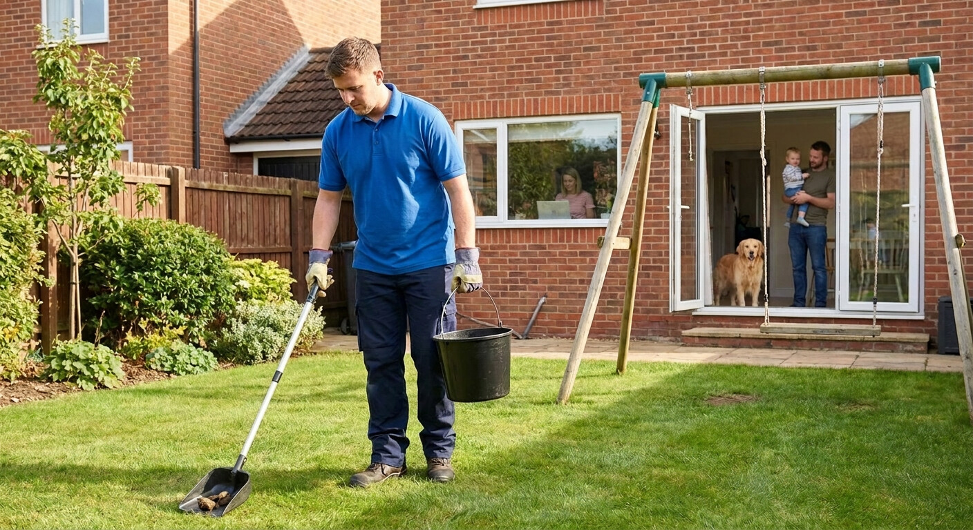 Pet waste removal service for busy homes in York, keeping yards clean and family-friendly
