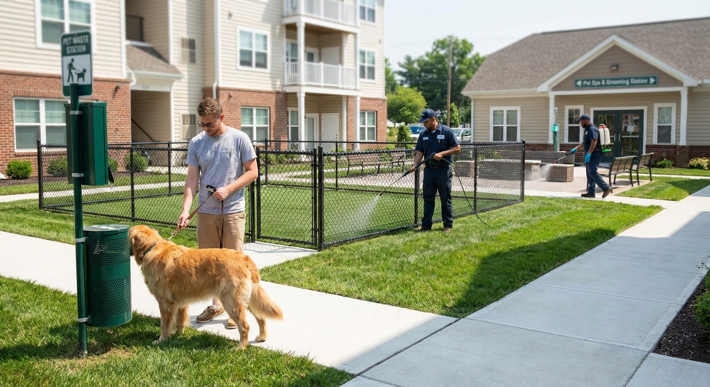Pet-friendly apartment community cleanliness in York